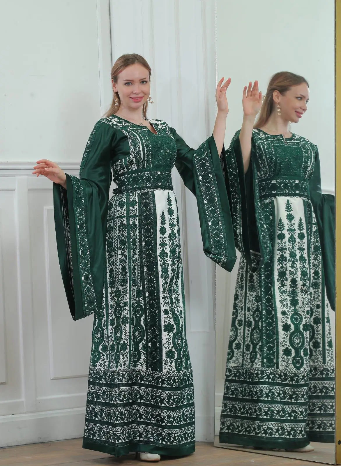 Beit Jala Threads - High Quality Embroidered Palestinian style Thobe - JPK Traditions