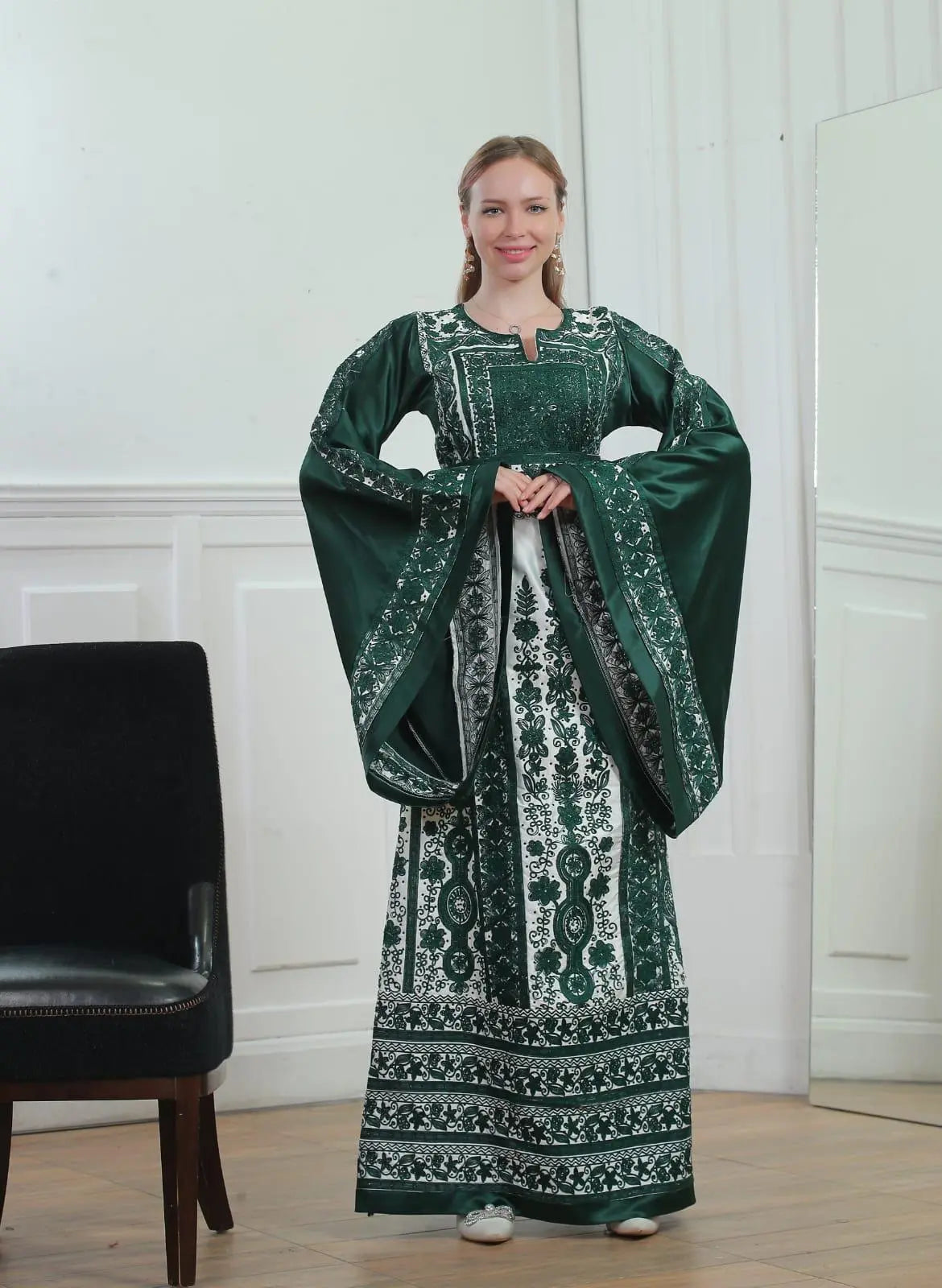 Beit Jala Threads - High Quality Embroidered Palestinian style Thobe - JPK Traditions