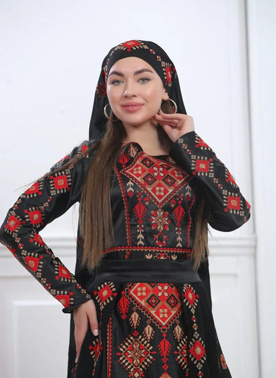 Yafa Threads - High Quality Embroidered Palestinian style Thobe - JPK Traditions