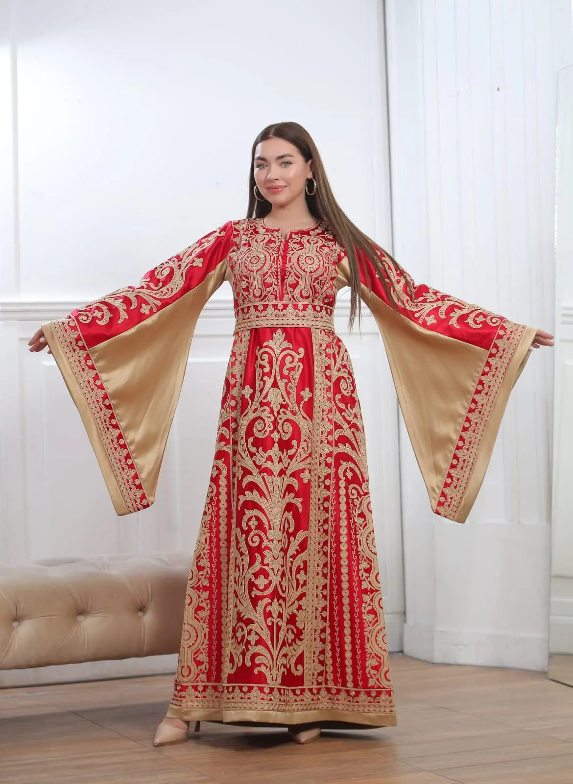 Jerusalem Threads - High Quality Embroidered Palestinian style Thobe - JPK Traditions