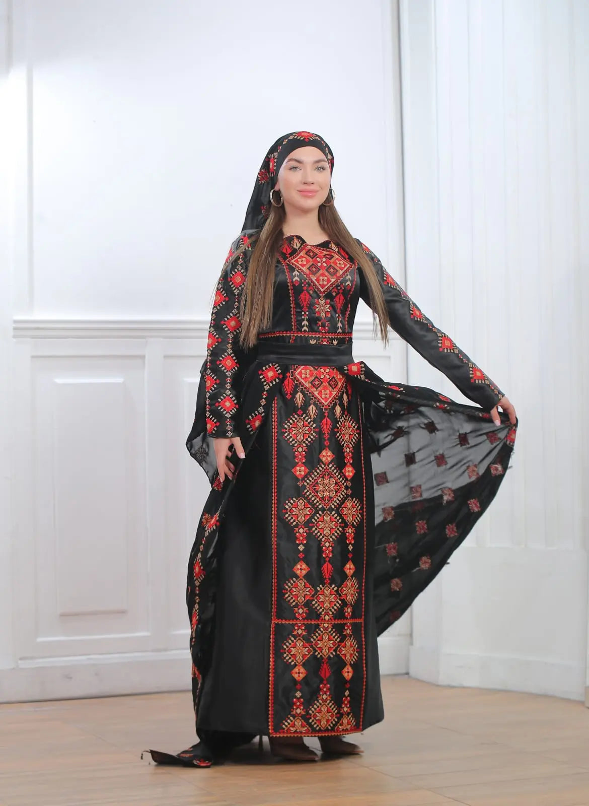 Yafa Threads - High Quality Embroidered Palestinian style Thobe - JPK Traditions