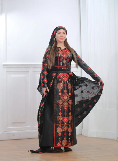 Yafa Threads - High Quality Embroidered Palestinian style Thobe - JPK Traditions