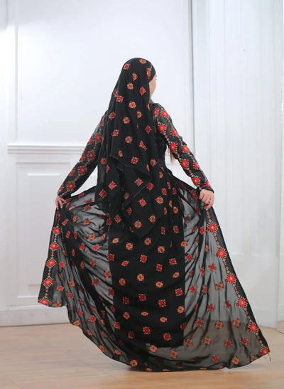 Yafa Threads - High Quality Embroidered Palestinian style Thobe - JPK Traditions