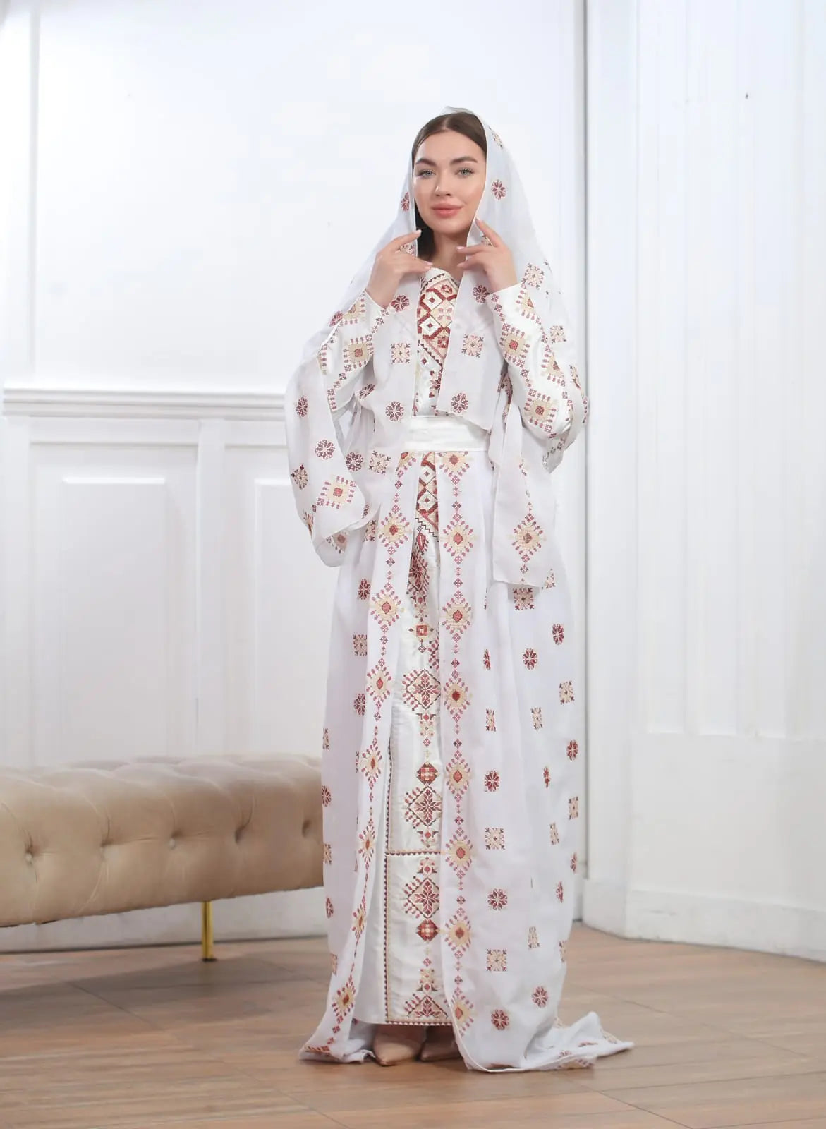 Tulkarem Threads - High Quality Embroidered Palestinian style Thobe - JPK Traditions