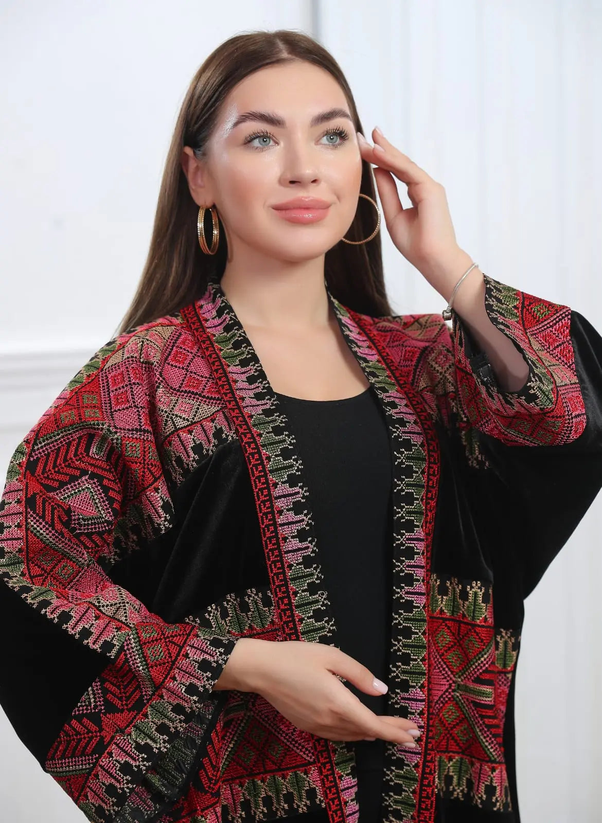 Classic Threads - High Quality Embroidered Palestinian style Abaya - JPK Traditions