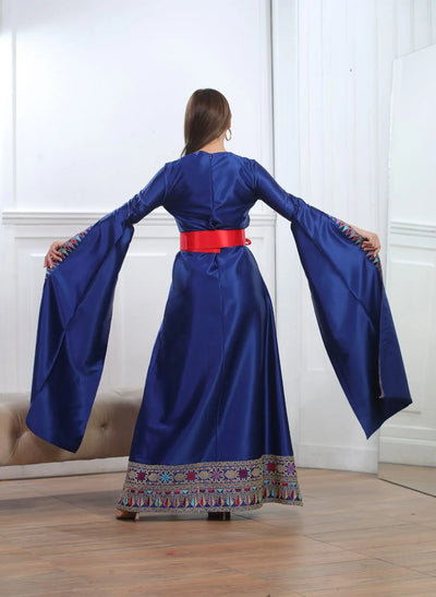 Haifa Threads - High Quality Embroidered Palestinian style Dress - JPK Traditions