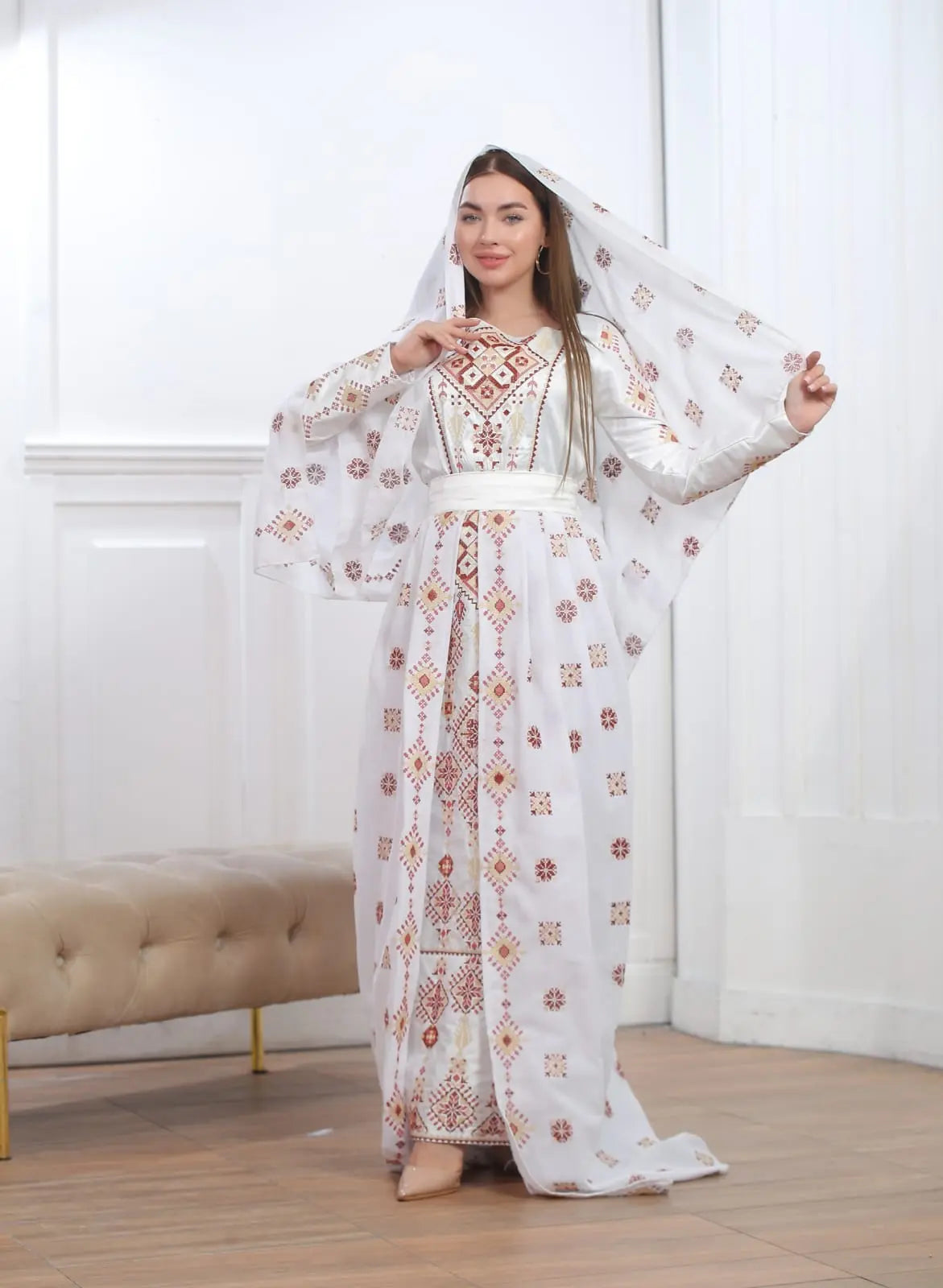 Tulkarem Threads - High Quality Embroidered Palestinian style Thobe - JPK Traditions