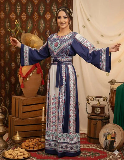 jenin Threads - High Quality Embroidered Palestinian style Thobe - JPK Traditions