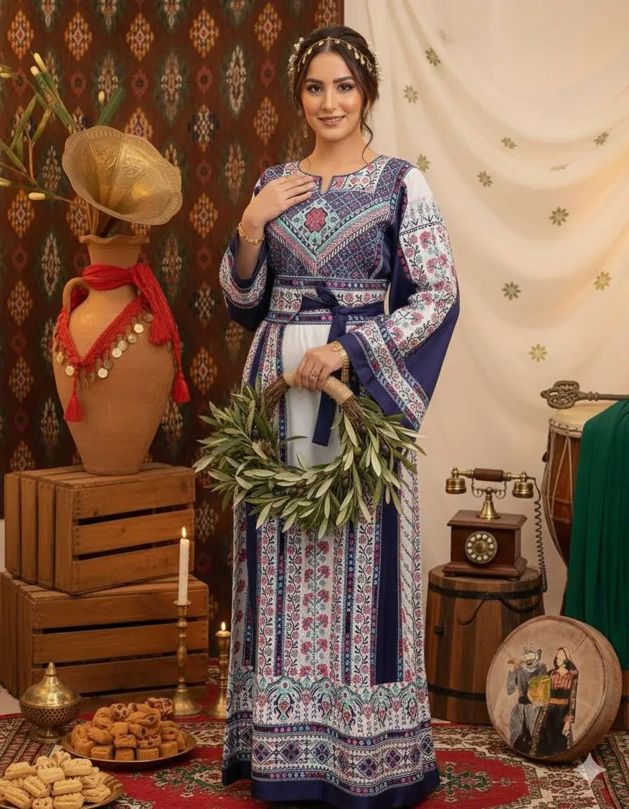 jenin Threads - High Quality Embroidered Palestinian style Thobe - JPK Traditions