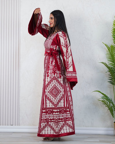 Gloss Of Bethlehem - High Quality Traditional Embroidered Palestinian Thobe