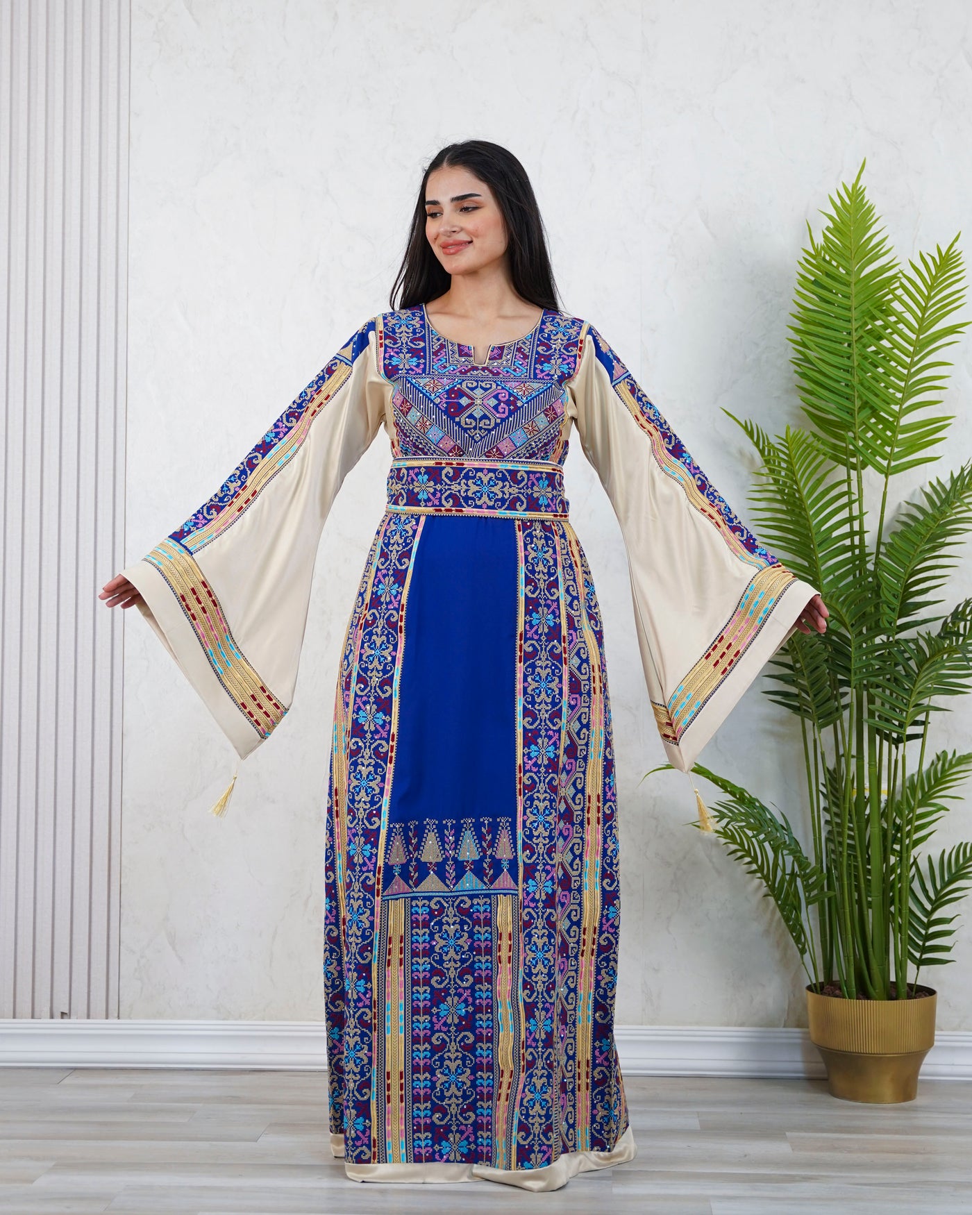 Crystal Of Jerusalem - High Quality Traditional Embroidered Palestinian Thobe