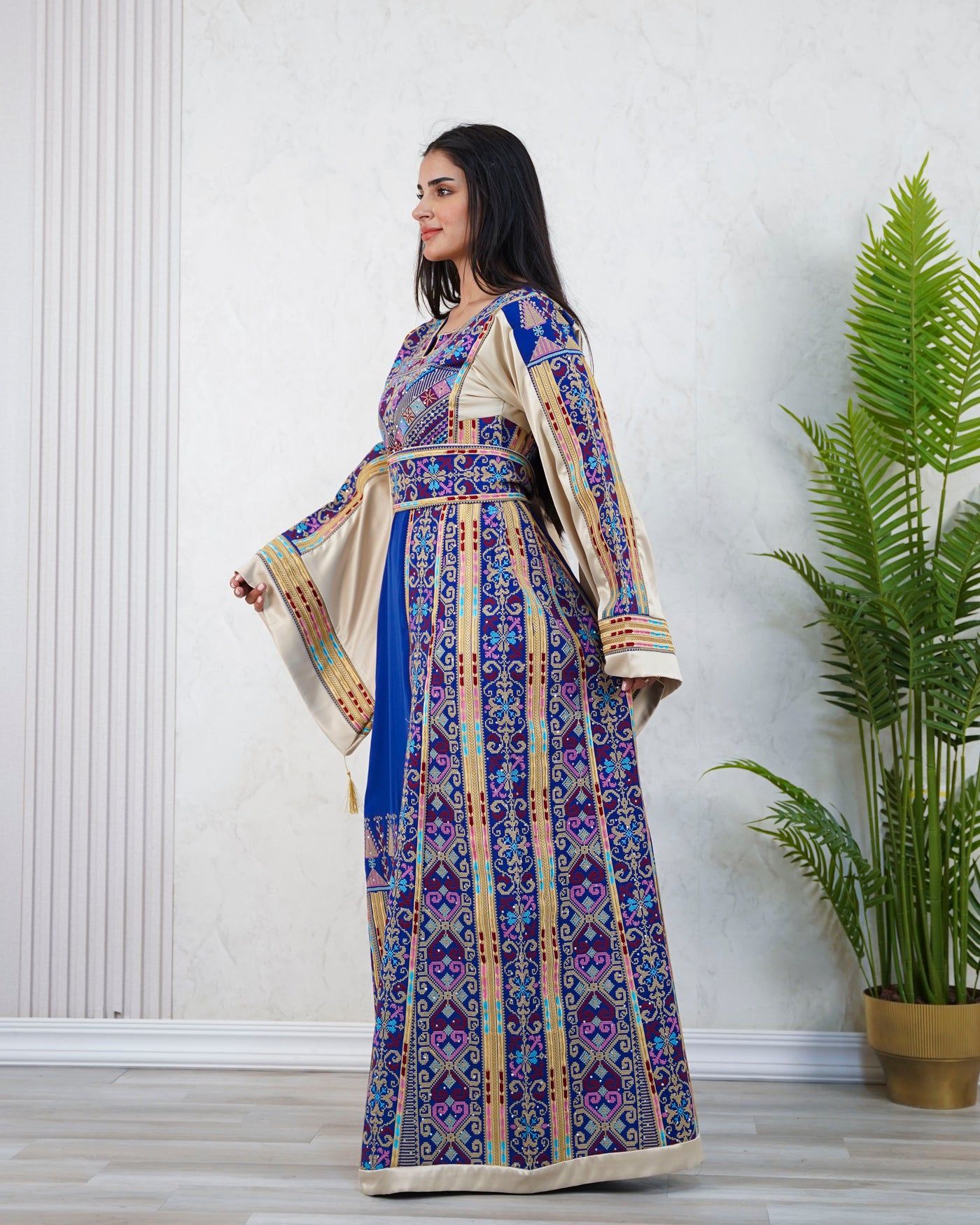 Crystal Of Jerusalem - High Quality Traditional Embroidered Palestinian Thobe
