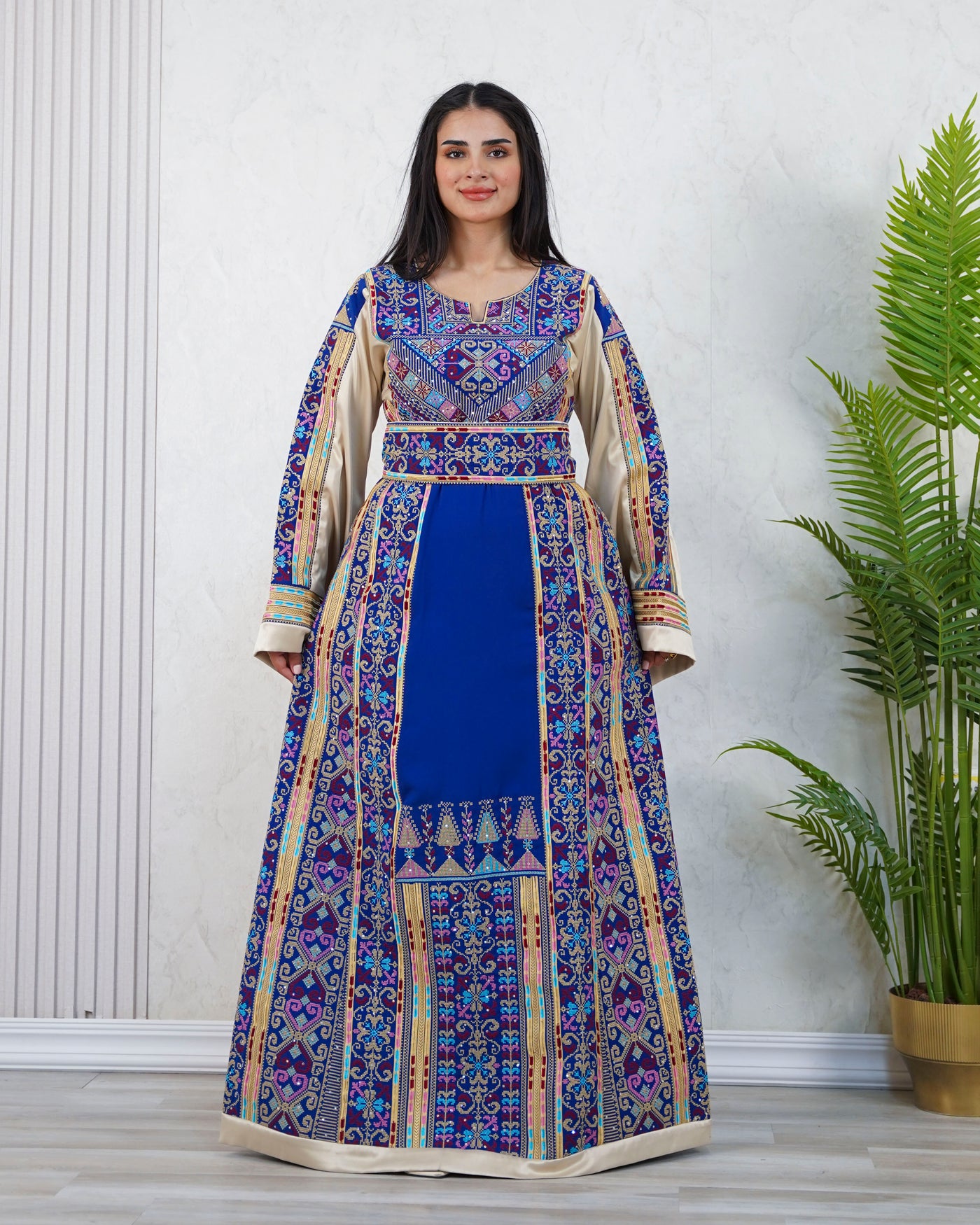 Crystal Of Jerusalem - High Quality Traditional Embroidered Palestinian Thobe