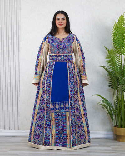 Crystal Of Jerusalem - High Quality Traditional Embroidered Palestinian Thobe