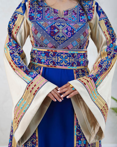 Crystal Of Jerusalem - High Quality Traditional Embroidered Palestinian Thobe