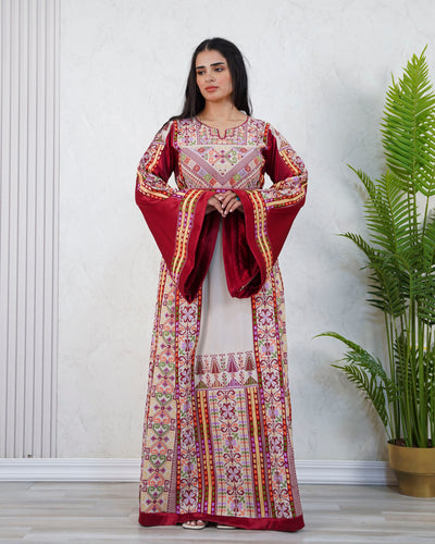 Crystal Of Jerusalem - High Quality Traditional Embroidered Palestinian Thobe