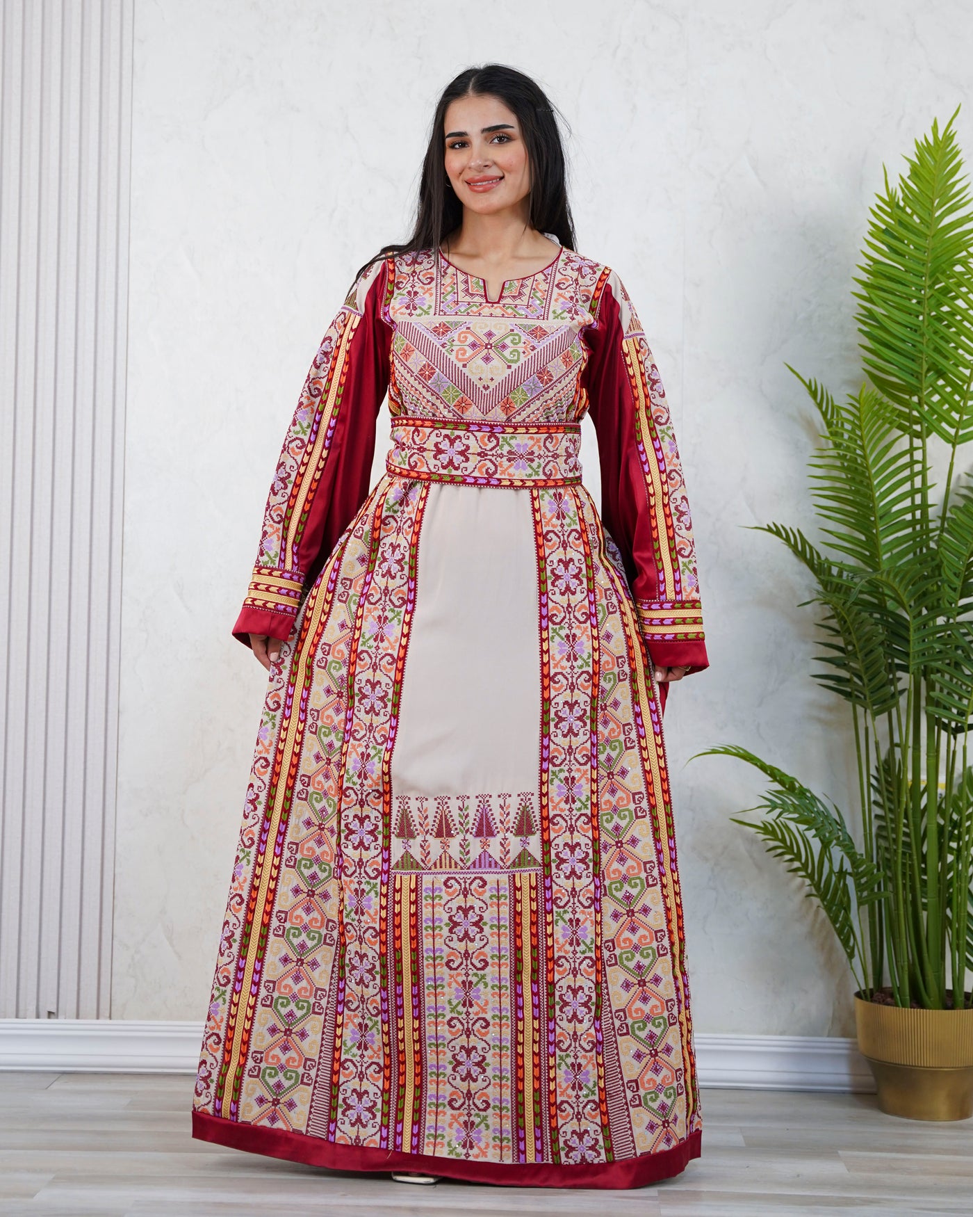 Crystal Of Jerusalem - High Quality Traditional Embroidered Palestinian Thobe