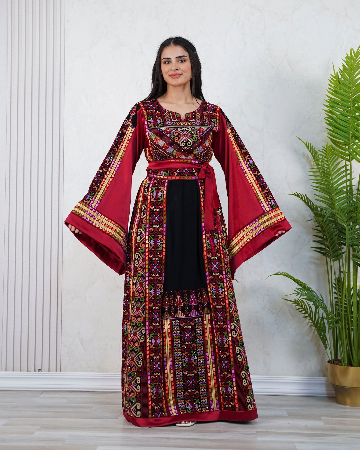 Crystal Of Jerusalem - High Quality Traditional Embroidered Palestinian Thobe