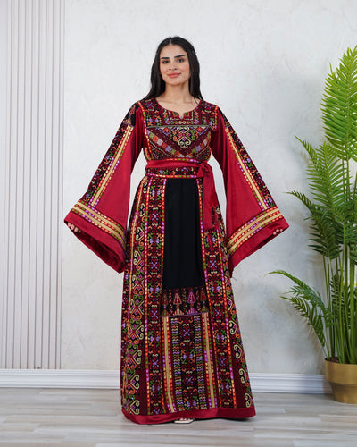Crystal Of Jerusalem - High Quality Traditional Embroidered Palestinian Thobe