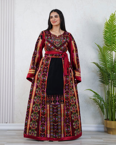 Crystal Of Jerusalem - High Quality Traditional Embroidered Palestinian Thobe