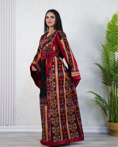 Crystal Of Jerusalem - High Quality Traditional Embroidered Palestinian Thobe