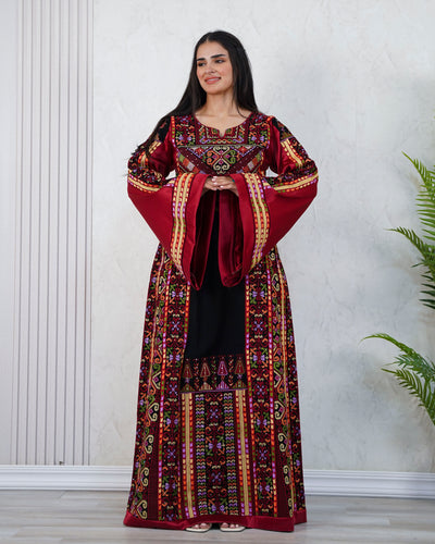 Crystal Of Jerusalem - High Quality Traditional Embroidered Palestinian Thobe