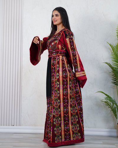Crystal Of Jerusalem - High Quality Traditional Embroidered Palestinian Thobe