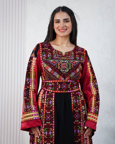 Crystal Of Jerusalem - High Quality Traditional Embroidered Palestinian Thobe