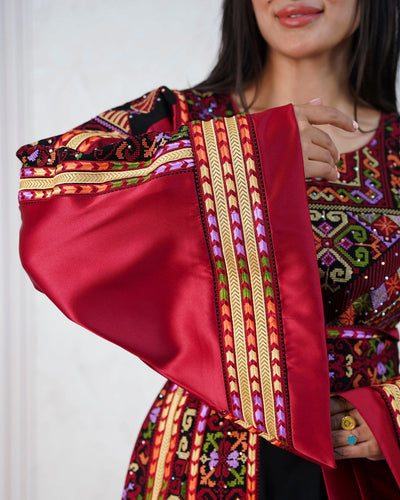 Crystal Of Jerusalem - High Quality Traditional Embroidered Palestinian Thobe - JPK Traditions