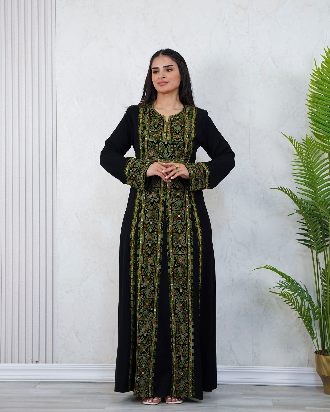 Crystal Of Beit Jala 2 - High Quality Traditional Embroidered Palestinian Thobe