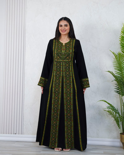 Crystal Of Beit Jala 2 - High Quality Traditional Embroidered Palestinian Thobe