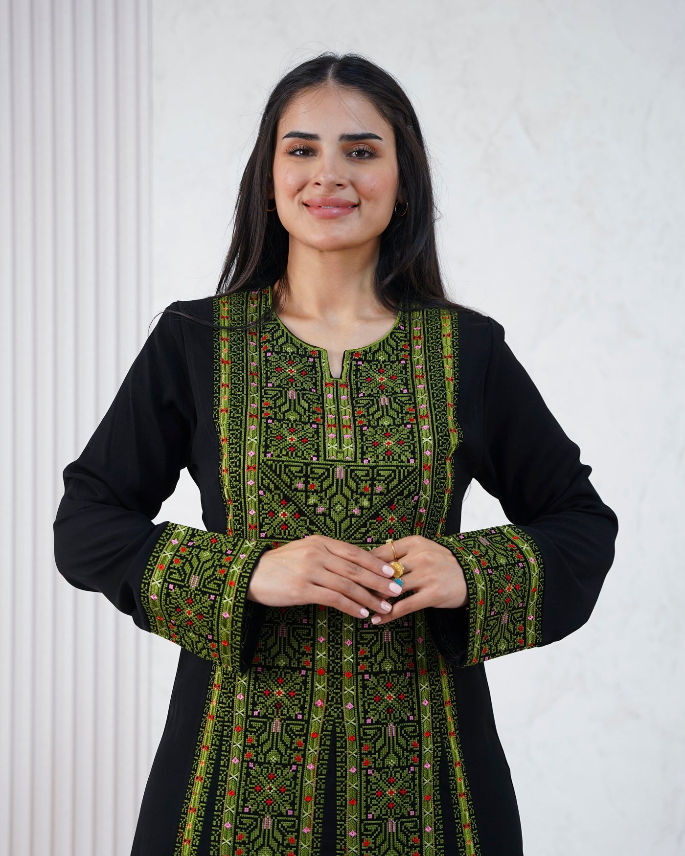 Crystal Of Beit Jala 2 - High Quality Traditional Embroidered Palestinian Thobe