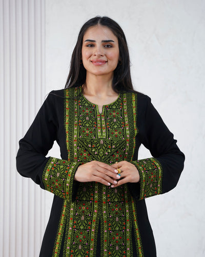 Crystal Of Beit Jala 2 - High Quality Traditional Embroidered Palestinian Thobe