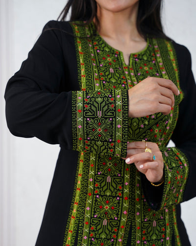 Crystal Of Beit Jala 2 - High Quality Traditional Embroidered Palestinian Thobe