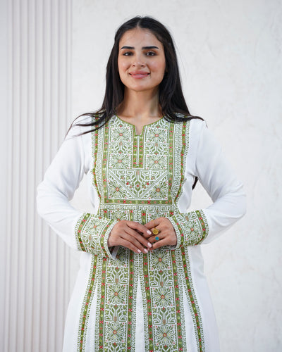 Crystal Of Beit Jala 2 - High Quality Traditional Embroidered Palestinian Thobe