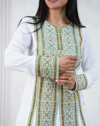 Crystal Of Beit Jala 2 - High Quality Traditional Embroidered Palestinian Thobe