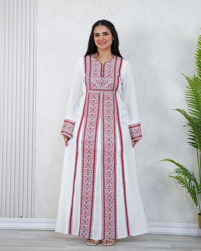 Crystal Of Beit Jala 2 - High Quality Traditional Embroidered Palestinian Thobe