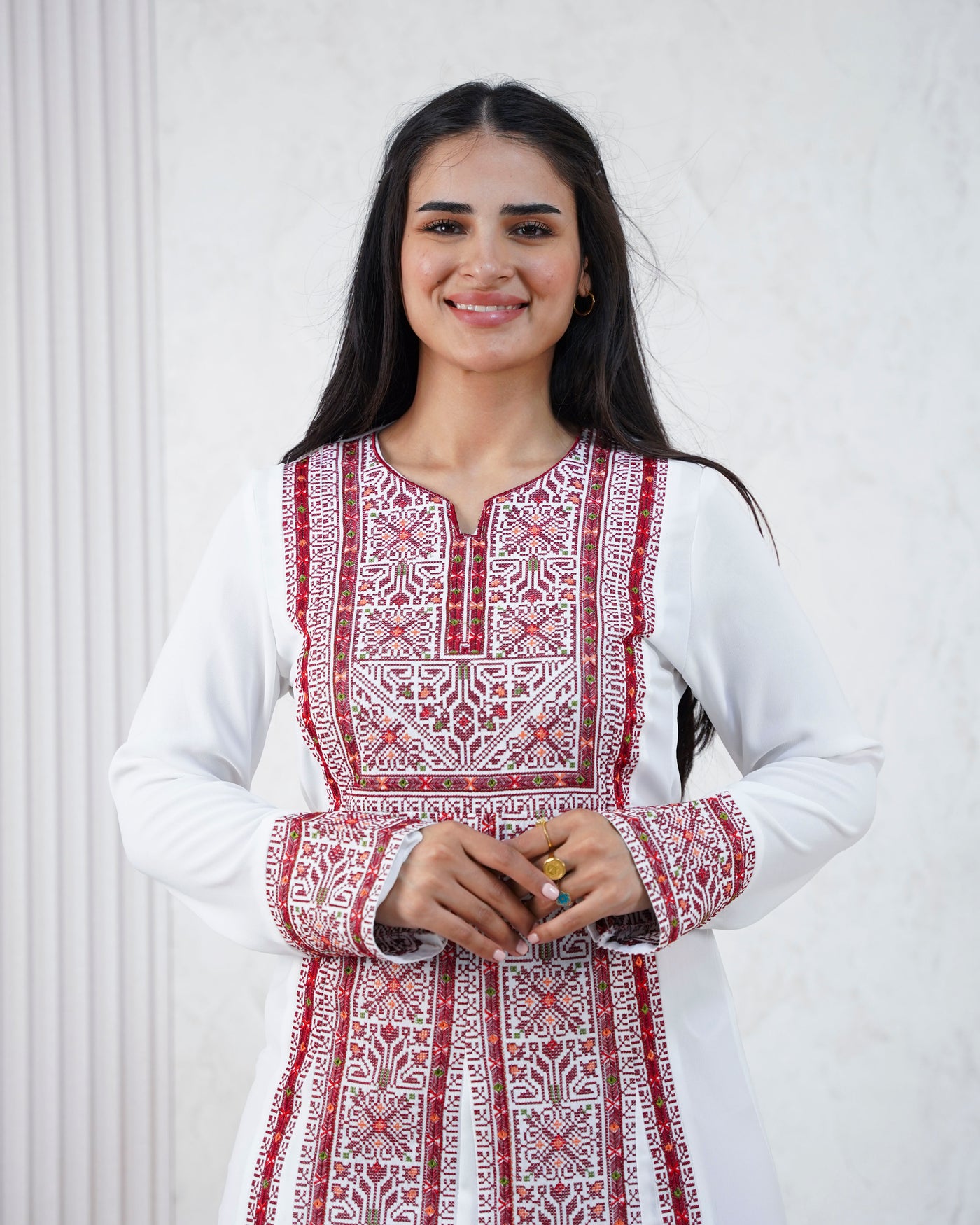 Crystal Of Beit Jala 2 - High Quality Traditional Embroidered Palestinian Thobe