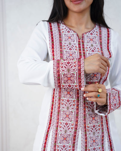 Crystal Of Beit Jala 2 - High Quality Traditional Embroidered Palestinian Thobe