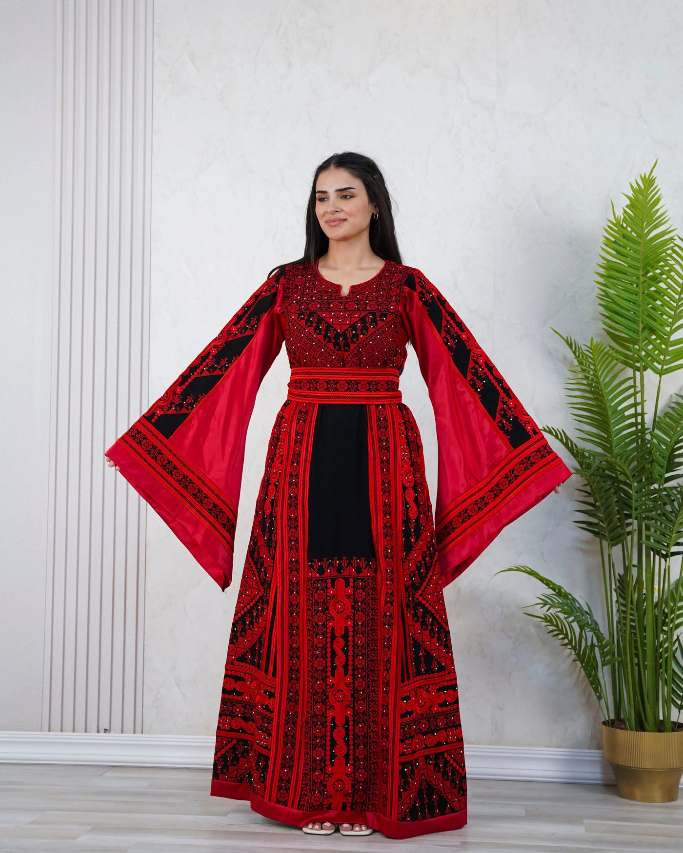 Gloss Of Bethlehem - High Quality Traditional Embroidered Palestinian Thobe - JPK Traditions