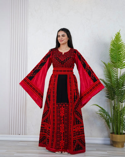 Gloss Of Bethlehem - High Quality Traditional Embroidered Palestinian Thobe - JPK Traditions