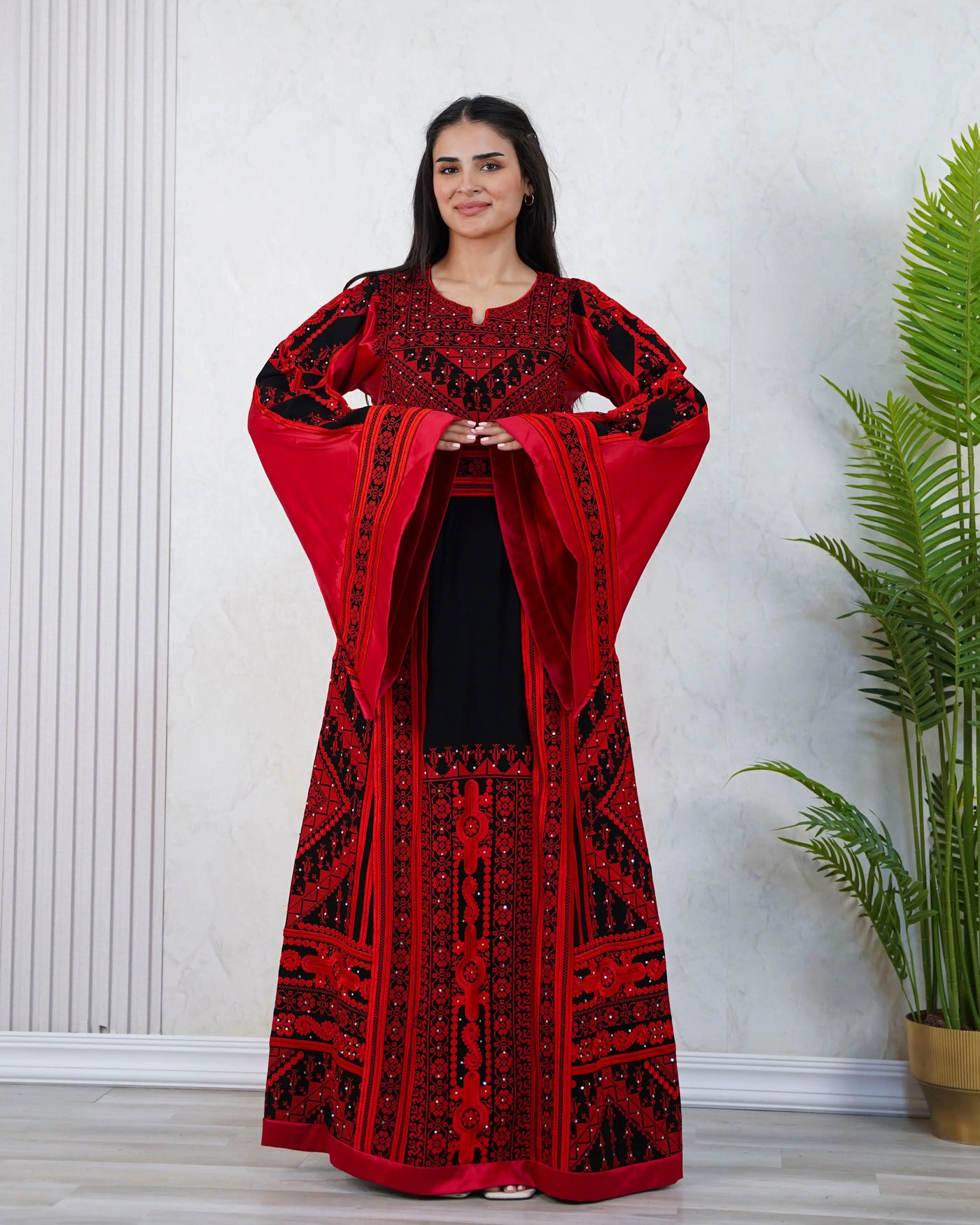 Gloss Of Bethlehem - High Quality Traditional Embroidered Palestinian Thobe - JPK Traditions