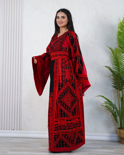 Gloss Of Bethlehem - High Quality Traditional Embroidered Palestinian Thobe - JPK Traditions