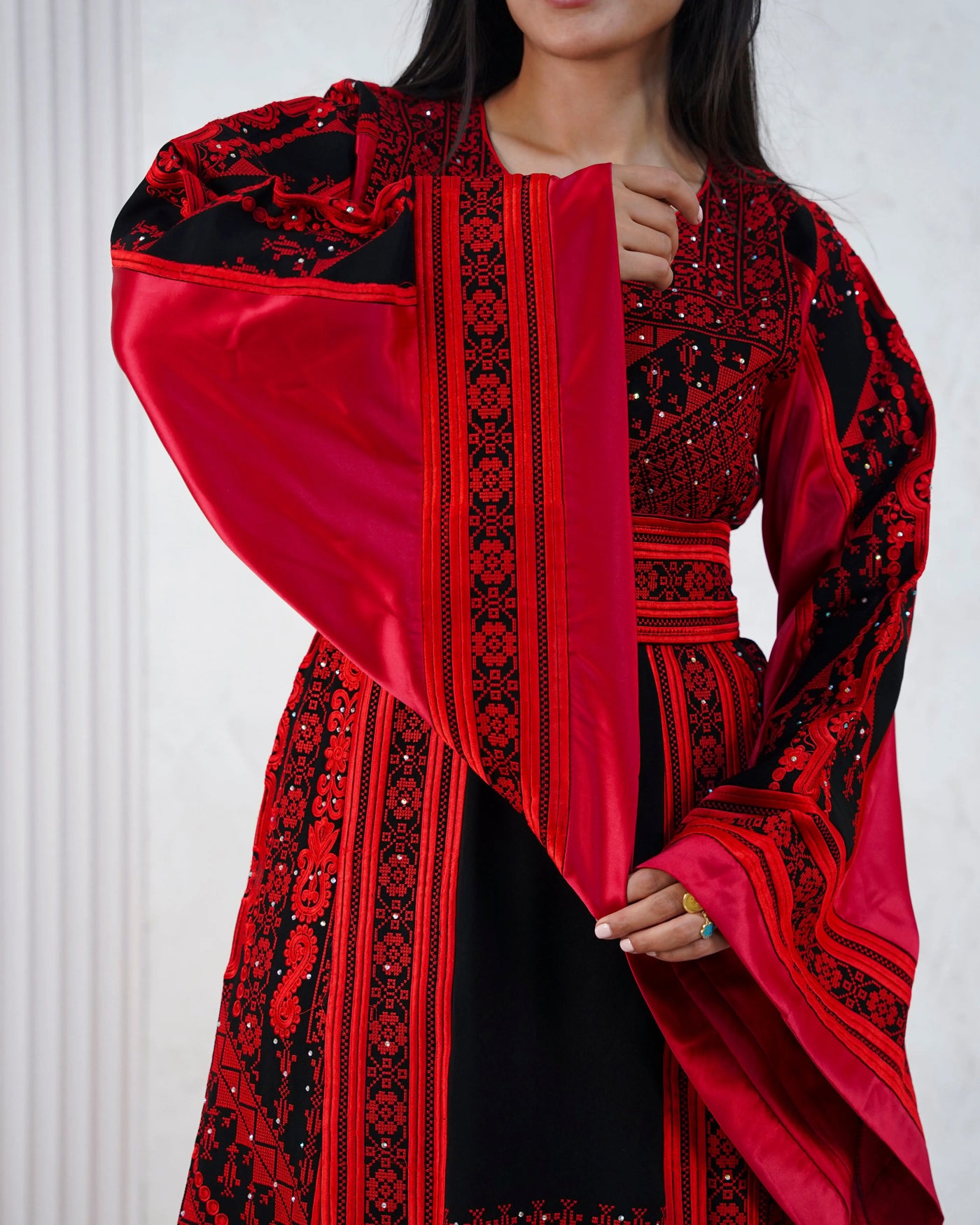 Gloss Of Bethlehem - High Quality Traditional Embroidered Palestinian Thobe - JPK Traditions