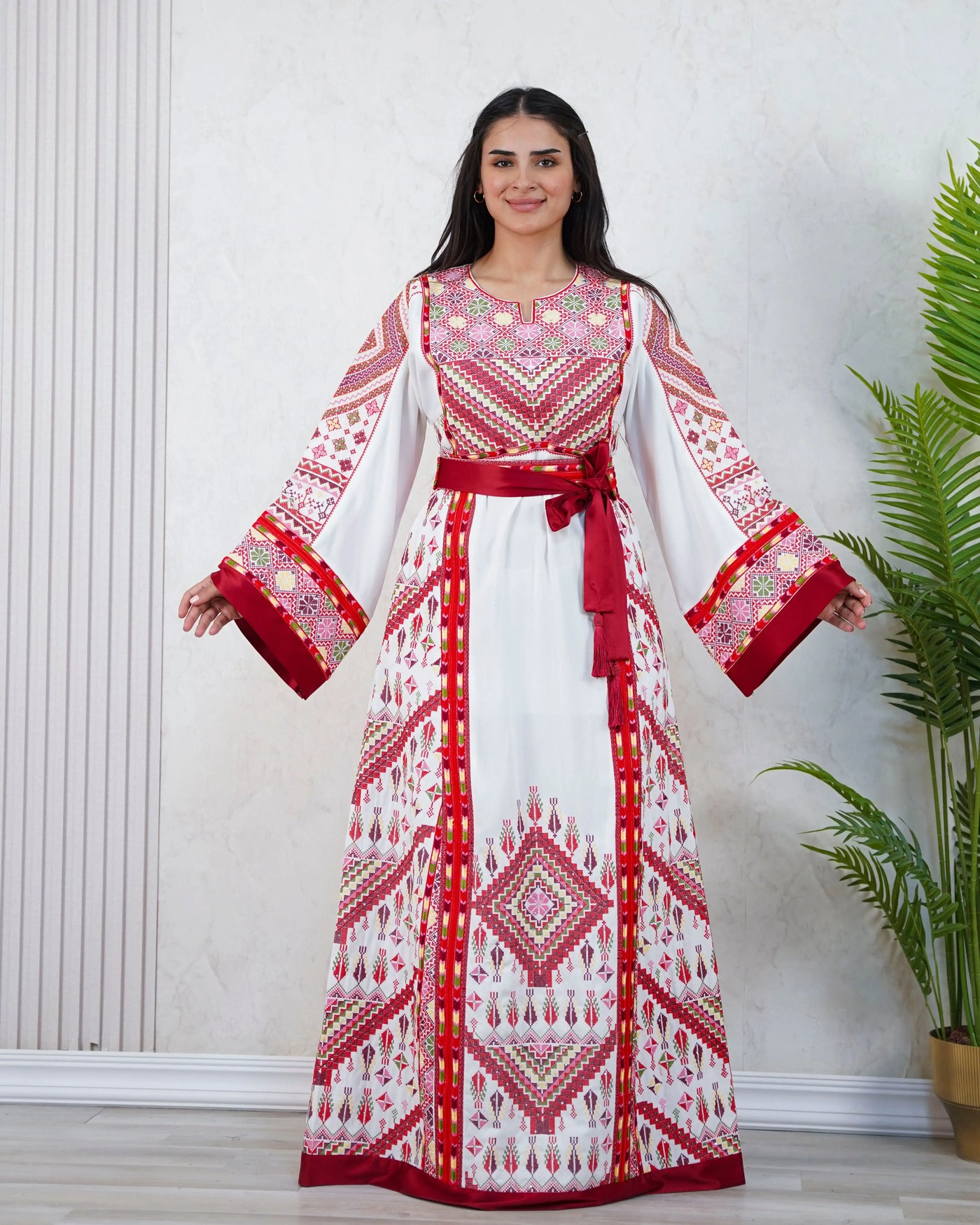 Crystal Of Nablus- High Quality Traditional Embroidered Palestinian Thobe - JPK Traditions