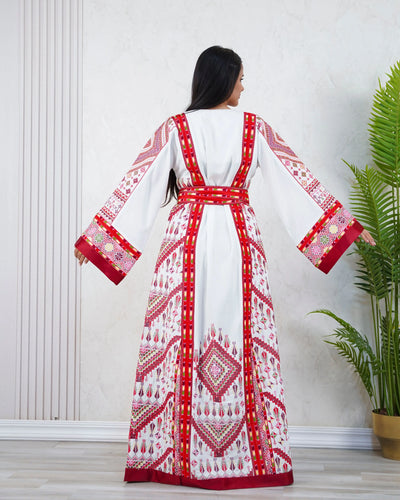 Crystal Of Nablus- High Quality Traditional Embroidered Palestinian Thobe - JPK Traditions