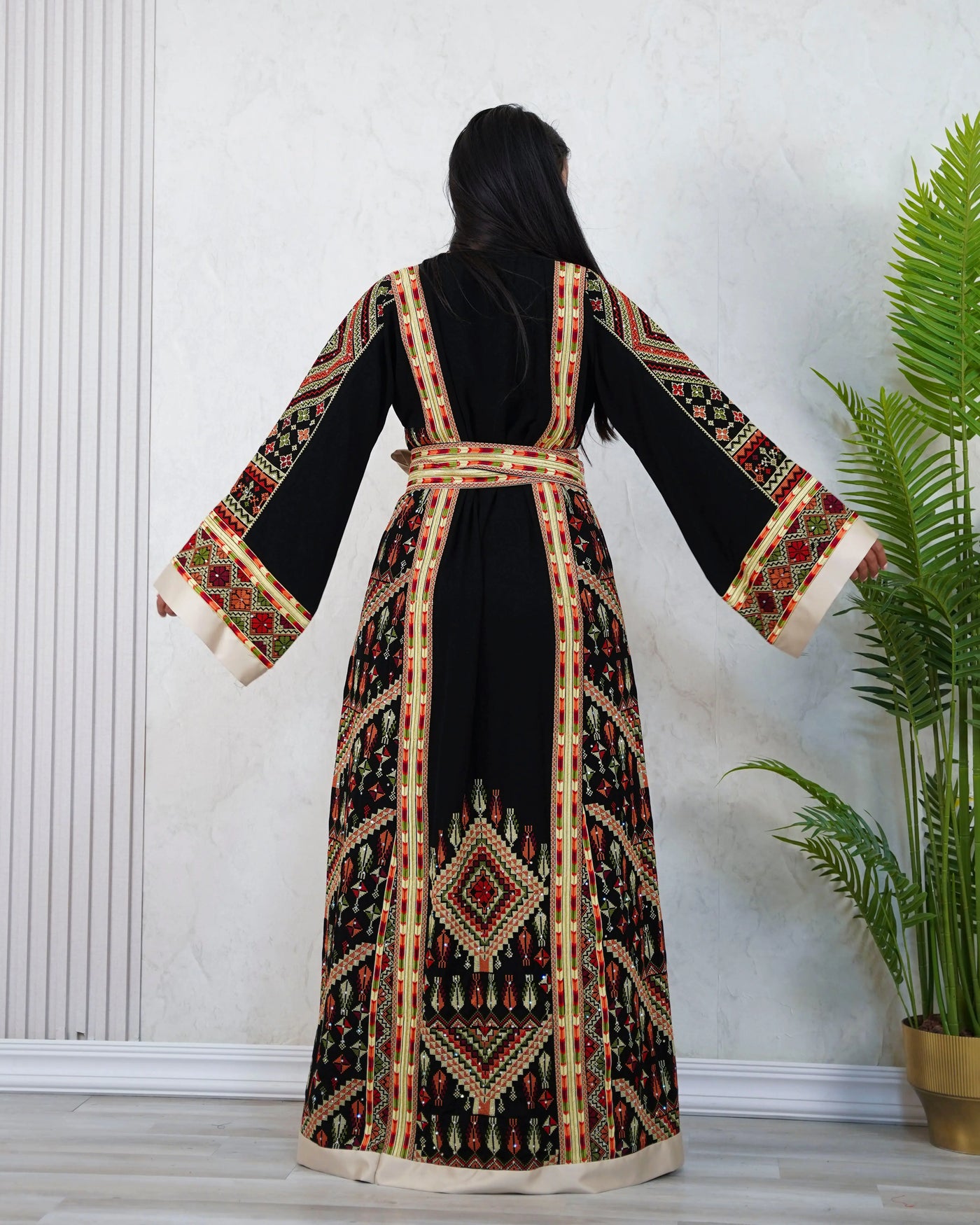 Crystal Of Nablus- High Quality Traditional Embroidered Palestinian Thobe - JPK Traditions