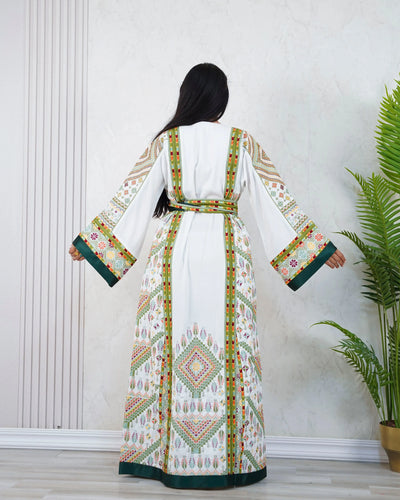 Crystal Of Nablus- High Quality Traditional Embroidered Palestinian Thobe - JPK Traditions