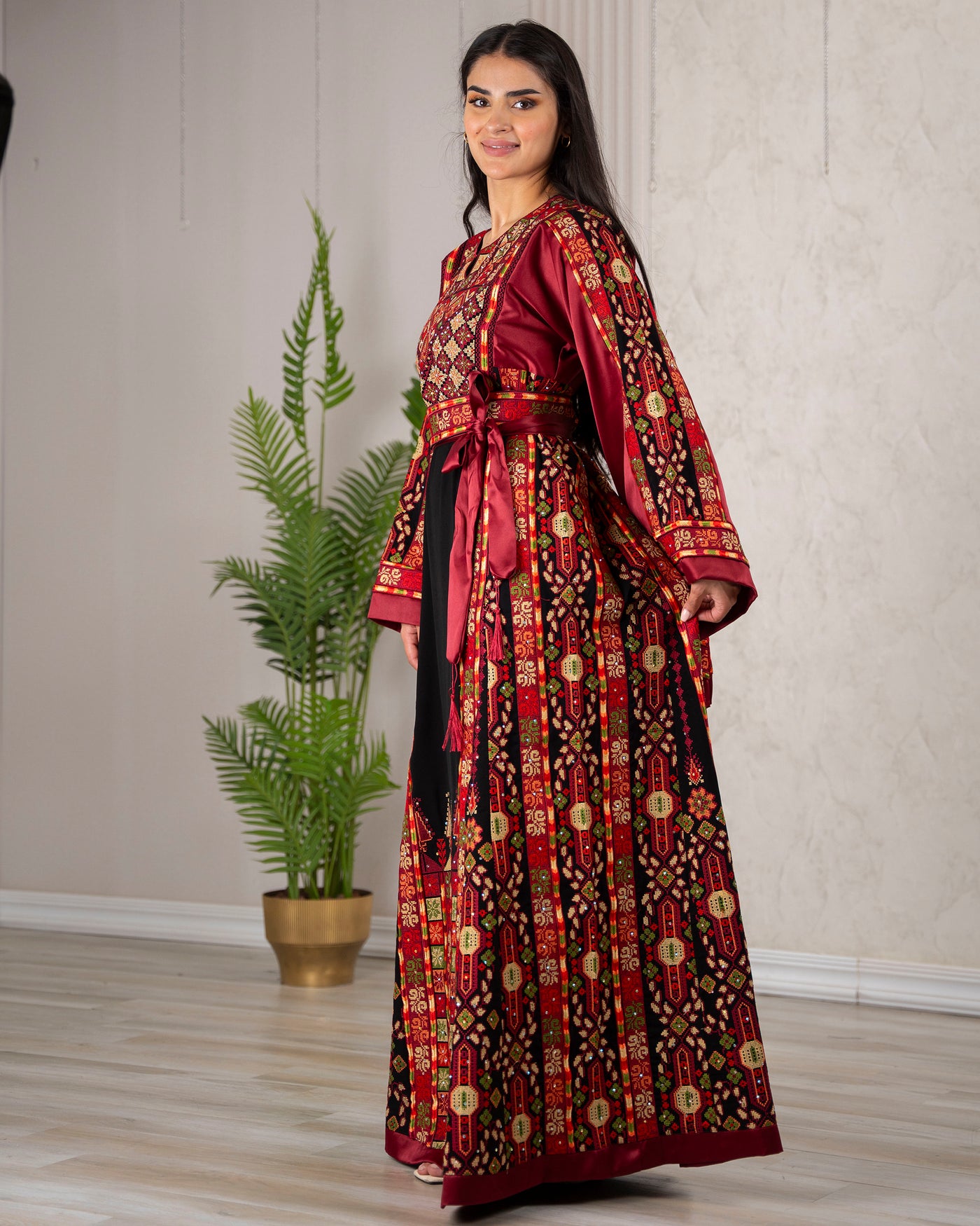 Crystal Of Bethlehem - High Quality Traditional Embroidered Palestinian Thobe