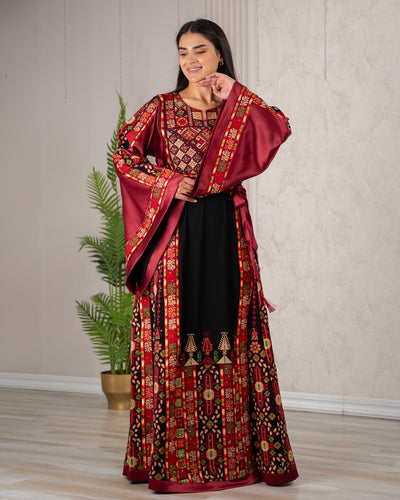 Crystal Of Bethlehem - High Quality Traditional Embroidered Palestinian Thobe
